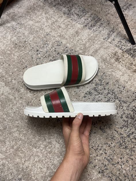 gucci flip flops white size 12|wholesale Gucci Flip Flops.